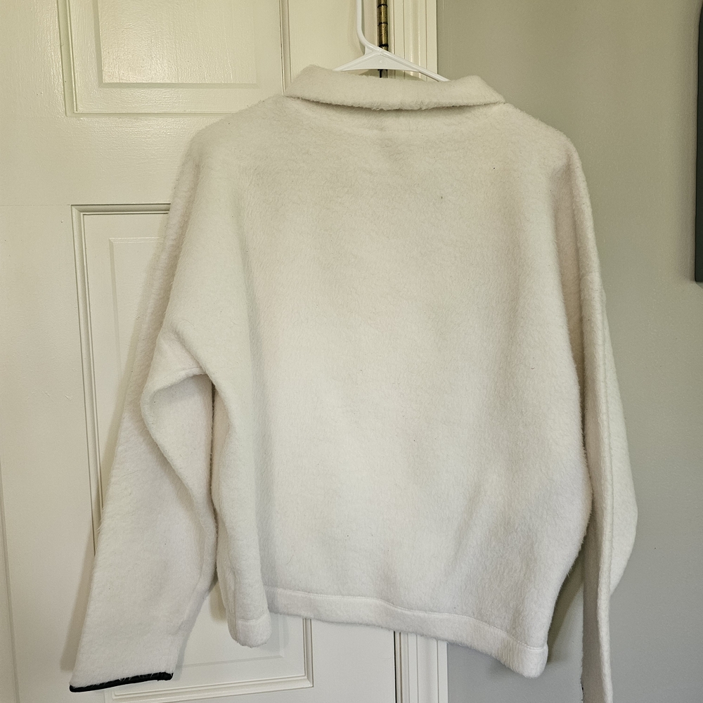 Express White Cowl Turtleneck Sweater with Modern Design - Picture 4 of 4